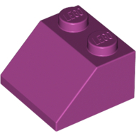 Lego kostka (kostička) 2x2 sklon (šikmá) 45°, purpurová (4550362)